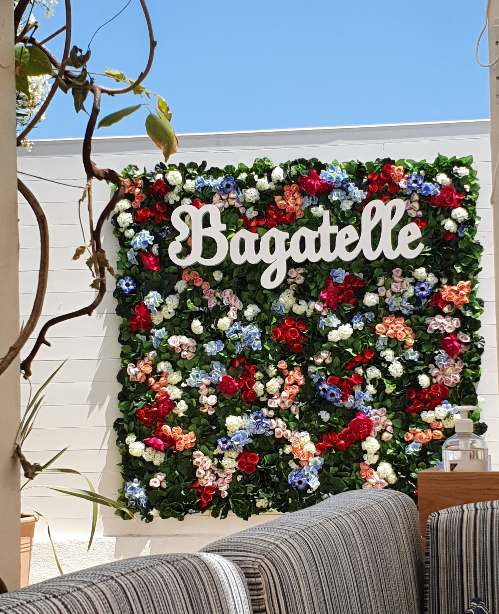 mur de fleurs Bagatelle